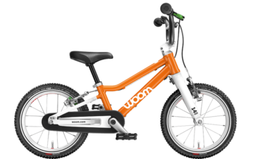 Orange Farbenes Woom Kinderrad in 14 Zoll