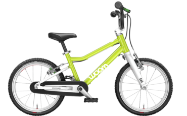 Limetten Farbenes Woom Kinderrad in 16 Zoll